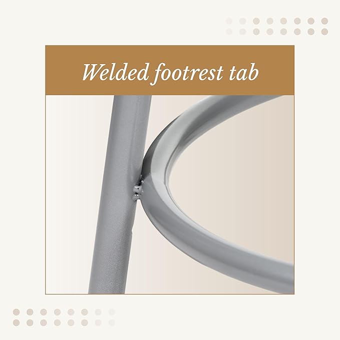 OEF Furnishings (2 Pack Height Adjustable Steel Stools, Grey, 25-33"