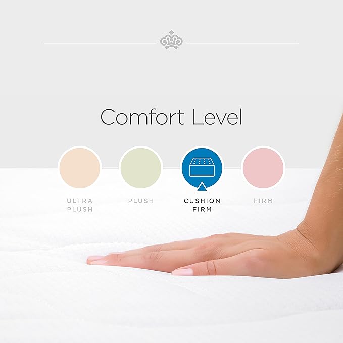 Kingsdown Cushion Firm Hybrid Mattress California King Cooling Gel Memory Foam Layer Multi-Layered Motion Isolation Cool Sleep Quilted Top Luxury Mattresses, 13.5-Inch Passions Merridale
