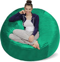 Sofa Sack Bean Bag Chair - Plush, Ultra Soft - Memory Foam Bean Bag Chair with Microsuede Cover - Stuffed Foam Filled Furniture and Accessories for Dorm Room 5 Feet - Aqua Marine