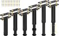 6 Pcs Adjustable Height Bed Support Legs 7.08-12.5 inch with Locking Ring, Bed Frame Center Support Legs for Bed Frame/Bed Center Slat/Furniture, Bed Legs Replacement Bed Slats Support Legs