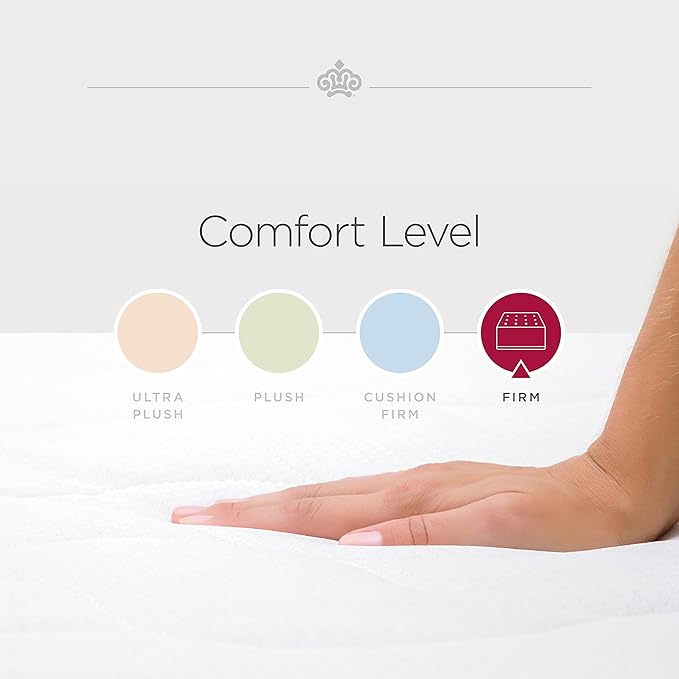 Kingsdown Firm Euro Pillow Top Hybrid King Mattress Cooling Gel Memory Foam Layer Multi-Layered Motion Isolation Cool Sleep Quilted Top Luxury Mattresses, 15-inch, Passions Engleson