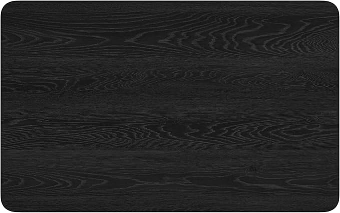 Christopher Knight Home Bengi Mid - Century Modern Dining Table for 4 People, Rubberwood Kitchen Table with Faux Wood Tabletop, Compact Rectangular Dinner Furniture for Dining Room, Black