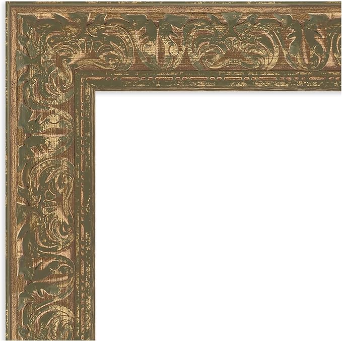 Amanti Art Bronze Bathroom Mirror for Over Sink, 27x27 Luxe Bronze Gold Square Vanity Mirror, Medium Traditional Frame, Hangs Horizonally and Vertically, Bathroom Wall Decor, Beveled Edge