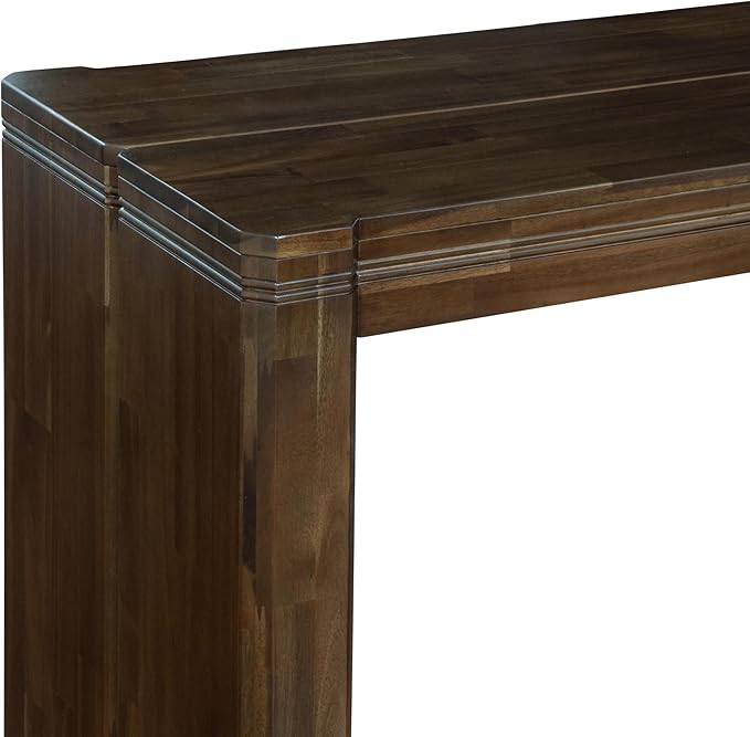 X12X2-008-28 - 13-Pc Dining Room Table Set includes an Extendable Rectangle Kitchen Table and 12 Stackable Polyester Fabric Dining Chairs, 39x120 Inch, Antique Walnut