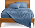 Bare Home Full XL Sheet Set - Luxury 1800 Ultra-Soft Microfiber Full Extra Long Sheets - Double Brushed - Deep Pockets - Easy Fit - 4 Piece Set - Bedding Sheets & Pillowcases (Full XL, Coronet Blue)