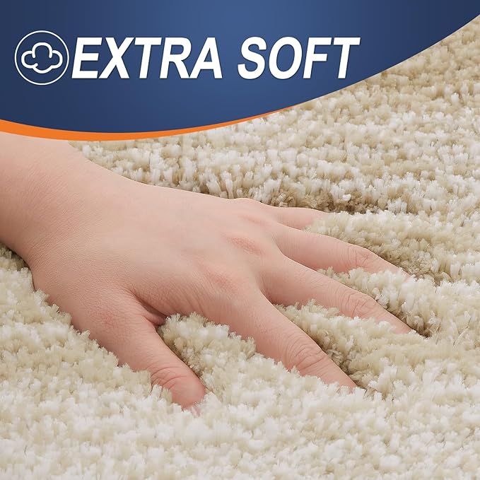 OLANLY Bathroom Runner Rugs 70x24, Extra Soft Absorbent Microfiber Bath Rugs, Rubber Backing, Quick Dry, Machine Washable Bath Mats for Bathroom Floor, Tub and Shower, Home Decor Accessories, Tan