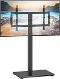 Universal Pedestal TV Stand with Bracket for 32"-75" TVs Floor TV Stand w/Cable Management Holds 132lbs Max VESA 600x400mm TS004H