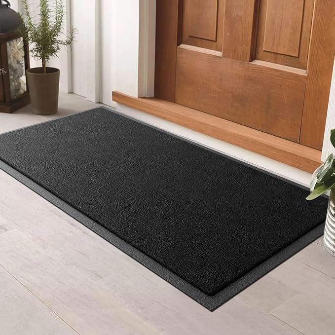 Amyracel Front Door Mat Indoor Outdoor Entrance, 36" x 48" All-Season Waterproof Heavy Duty Doormat for Outside Entry, Stain and Fade Resistant, Low Profile, Easy Clean Patio Entryway Mat