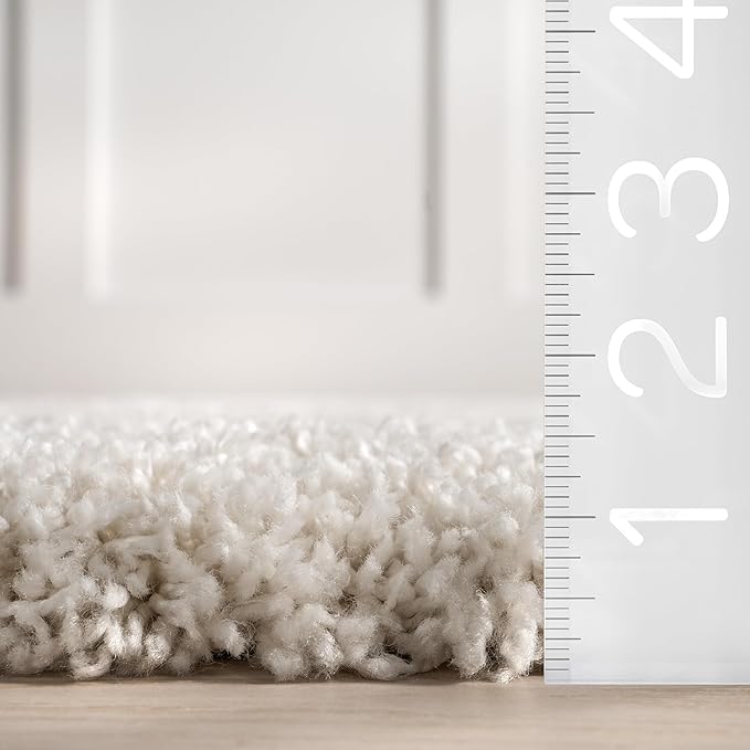nuLOOM Gloria Abstract Shag Runner Rug, 2' 8" x 8', Beige