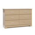 Storkcraft Brookside 6-Drawer Dresser (Driftwood) – GREENGUARD Gold Certified, Nursery & Kids Storage, Nursery Essentials, Kids Room Storage, Durable Bedroom Dresser