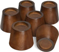 Sopicoz Wooden Furniture Risers 2 Inch Tapered Bed Risers Set of 6, Heavy Duty Wood Bed Lifts Risers for Table, Sofa, Couch, Desk, Dresser