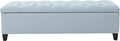 Christopher Knight Home Ottilie Fabric Storage Ottoman, Light Sky, Dimensions: 17.50 inches deep x 51.00 inches wide x 17.00 inches high.