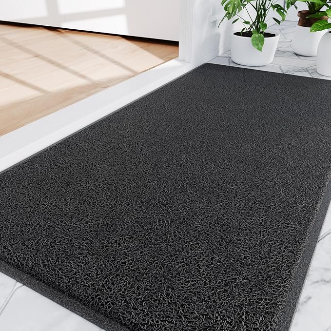 Amyracel Front Door Mat Indoor Outdoor Entrance, 24" x 72" All-Season Waterproof Heavy Duty Doormat for Outside Entry, Stain and Fade Resistant, Low Profile, Easy Clean Patio Entryway Mat