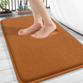 OLANLY Thick Memory Foam Bath Mat Rug 30x20, Extra Soft Absorbent Bathroom Rug, Quick Dry Bath Mats, Non-Slip, Machine Washable Carpet for Bathroom, Tub and Shower, Home Decor Accessories, Ochre