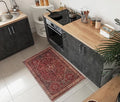 Keen Home Design 2x3 Rug - Machine Washable Entry Rug with Non-Slip Backing, Ideal for Enteryway, Kitchen, Bathroom, Laundry Room - Vintage, Easy Clean, Durable, Low Pile Rug - (2' x 3')