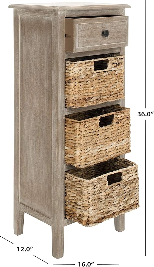 Safavieh American Homes Collection Michaela Vintage White Side Table