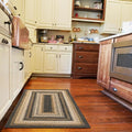 Kilimanjaro Black and Tan Small Braided Rugs, 2x3' Rectangle - Handmade with Jute, Warm Primitive Decor, Perfect for Bathrooms and Entryways - Durable and Easy to Clean