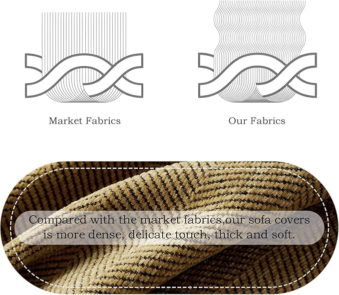 STACYPIK Yellow Sofa Cover for Dogs, Chenille Non-Slip Couch Cover for Pets, Washable Loveseat Cover for Sectional, Soft Jacquard Furniture Protector for 2 Cushion Couch, Couch Throw Blanket-91X118IN