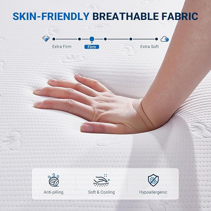Avenco 12 Inch Full Mattress in a Box with Comfort Memory Foam for Pain Relief & Guestroom Sleep