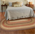 Homespice Gingerbread Jute Brown 6x9' Oval Braided Rugs for Living Room, Bedroom Rug and Dining Room. Pet Friendly. Decor Styles- Farmhouse Rug, Rustic, Vintage, Cottage, Primitive, Country, Boho Rug