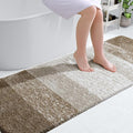 OLANLY Bathroom Runner Rugs 70x24, Extra Soft Absorbent Microfiber Bath Rugs, Rubber Backing, Quick Dry, Machine Washable Bath Mats for Bathroom Floor, Tub and Shower, Home Decor Accessories, Coffee