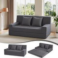 MeMoreCool Boneless Folding Sofa Bed Queen, Corduroy Convertible Sleeper Chair, Foldable Foam Mattress Chair, Comfy Fold‑Out Futon Couch Bed, Large Floor Sofa Couch for Living Room Guest