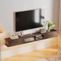 Floating TV Stand with 2 Doors,70'' Wall-Mounted TV Console,Floating TV Cabinet,Floating Console Shelf,Wall Mounted TV Cabinet(Walnut)