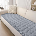 Smiry Couch Cover for Dogs Washable, Non Slip Fuzzy Pet Couch Covers for 3 Cushion Sofa Pet Friendly, Thick Soft Sofa Slipcovers Cushion Protector (Grey, 27.6" x 70.9")