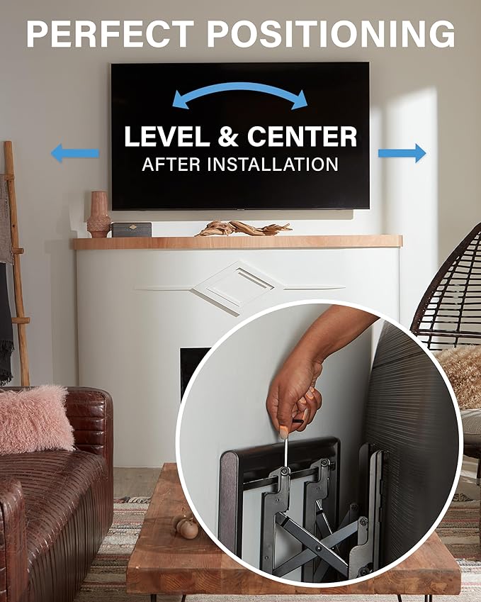 SANUS Tilting TV Wall Mount for 42" to 90" TVs - Low Profile & Universal Design - Fight Screen Glare - Easy 3-Step DIY
