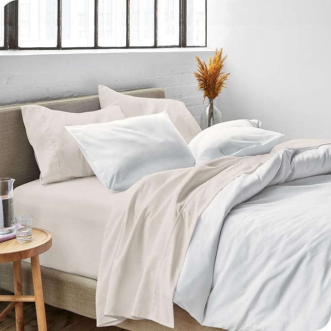 Bare Home Twin Sheet Set - 1800 Ultra-Soft Microfiber Bed Sheets - Double Brushed - Deep Pockets - Easy Fit - Extra Soft - 3 Piece Set - Bedding Sheets & Pillowcases (Twin, Wheat)