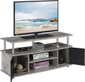 Convenience Concepts Designs2Go Monterey Stand Family Entertainment Center with Storage Cabinets and Shelves, Modern TV Console for Living Room, Office, 47.25", Faux Birch/Black