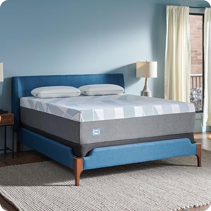 Sealy Dreamlife 14” Foam Mattress-in-a-Box, California King, SealyComfort Gel Memory Foam, SealySupport Transition Foam, Machine Washable Cover