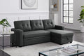 Devion Furniture Maison 4-in-1 Convertible L Shaped Couch with Pull Out Bed and Storage, Sectional Sleeper Sofa with Reversible Chaise for Living Room, Apartment, Bedroom, Office