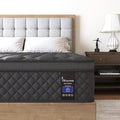 Twin Mattress, 14 Inch Medium Hybrid Mattresses Euro Top for Back & Lumbar Support, 100 Night Trial, Individual Pocket Spring Bed for Motion Isolation & Pressure Relief