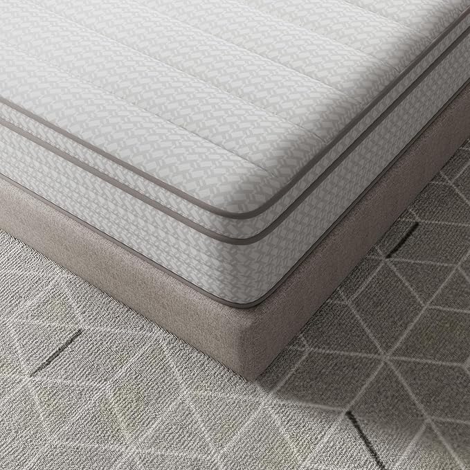 Novilla Full Size Mattress, 10 Inch Full Mattresses in a Box with Smarts™ Pocket Coil for Pressure Relief, Medium Firm Foam and Spring Hybrid Colchones with CertiPUR-US Certified