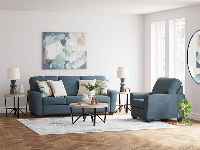 Signature Design by Ashley Cashton Casual Sofa for Living Room, Blue