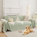 HAOMAIJIA Boho Sofa Covers Couch Covers for 3 Cushion Couch Sofa Pet Friendly Soft Thick Couch Cover for Dogs Washable Sectional Couch Covers L Shape Furniture Protector (Sage Green, 91"x118")