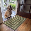Homespice Pinecone Jute Braided Rug 20x30 – Country Style Braided Kitchen Rugs for Country Decor