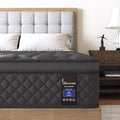 Queen Mattress, 14 Inch Hybrid Mattresses Euro Top Medium Firm for Back & Lumbar Support, 100 Night Trial, Individual Pocket Spring Bed for Motion Isolation & Pressure Relief
