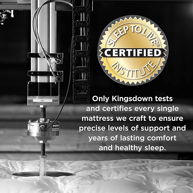 Kingsdown Firm Hybrid Mattress King Cooling Gel Memory Foam Layer Multi-Layered Motion Isolation Cool Sleep Quilted Top Luxury Mattresses, 13.5-Inch Passions Merridale