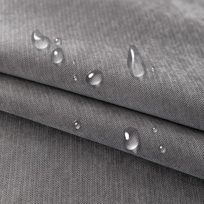 STACYPIK Waterproof Gray Sofa Cover for Pets, Anti-Scratch Cats Couch Cover for 2 Cushion Couch, Anti-Slip Loveseat Covers for Sectional, Washable Sofa Silpcover Pet Furniture Protector-71X118IN