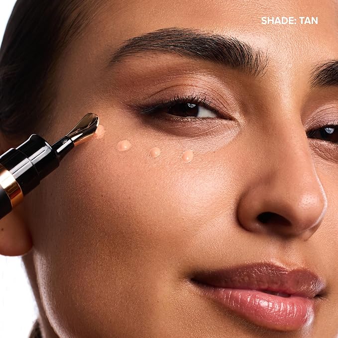 DRMTLGY Luminous Eye Corrector SPF 41, Under Eye Color Corrector for Dark Circles, Anti-Aging Tinted Eye Cream, Hydrating Eye Serum with Peach Undertone, Tan