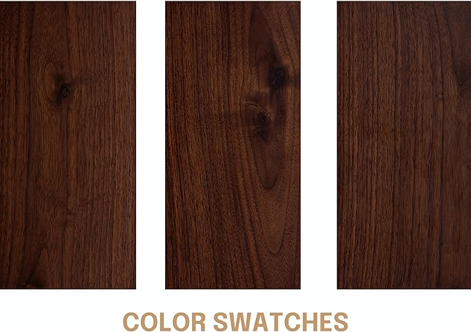 NTC Lux Solid Wood Nightstand with Drawer, Mid Century Modern Side Table Bedroom, Bedside Furniture, Night Stand, End Table, Easy Assembly - Dark Walnut