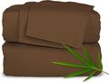Twin Sheets by Pure Bamboo, Genuine 100% Organic Viscose Derived from Bamboo Bed Sheet Set, Luxuriously Soft & Cooling, Double Stitching, Lifetime Quality Promise (Twin, Coconut Husk)