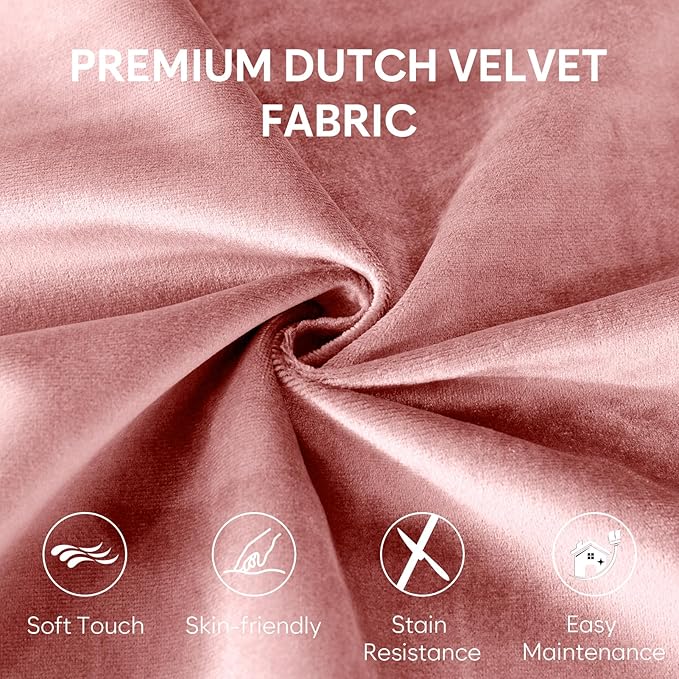 4 Ft Bean Bag Chairs for Adults/Teens with Memory Foam Filling, Comfy Bean Bag Sofa with Filler Included, Soft Dutch Velvet Fabric Beanbags,4 Foot, Pink