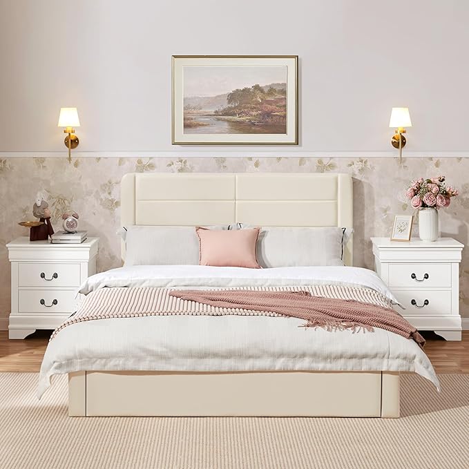 Yaheetech Fully-Assembled Nightstands Set of 2, 2-Drawer Nightstands Large Classic Bedside Tables with Storage, Wooden Painted Storage Cabinet for Bedroom, 21.5" L×16" W×24.5" H, White