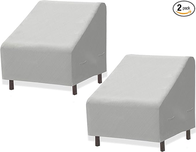 Simple Houseware Patio Chair Covers Waterproof 2 Pack, 39 x 32 x 29 Inches