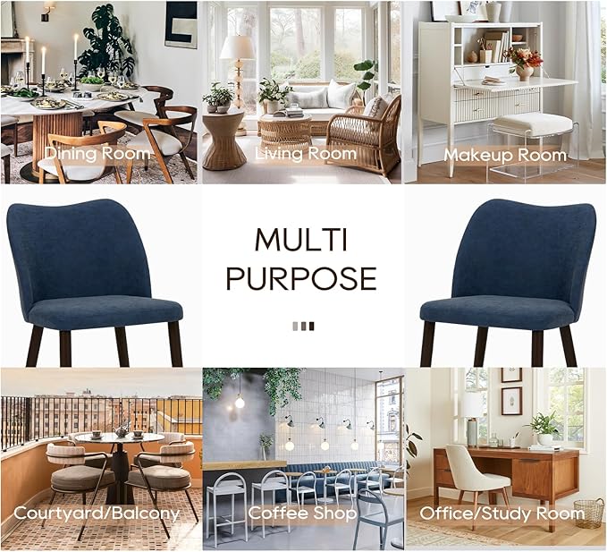 COLAMY 3-Piece Extendable Dining Table Set for 2, 36" Kitchen Round Wood Table with 2 Wooden Dining Room Chairs,Light Brown/Blue