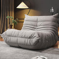 Bean Bag Chairs for Adults, BeanBag Reading Chair Memory Foam Couch, Floor Chair Soft Teddy Material, Comfy Reading Nook Chairs for Bedroom Living Room Office (Grey)
