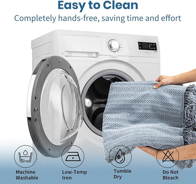 Nobildonna Sofa Cover Washable Soft Thicken Chenille Couch Cover with Tassel,Waterproof Sofa Slipcover for 2-3 Cushion Couch,Sectional Sofa,L-Shaped Furniture Protector Pet-Friendly,Dusty Blue71 x118